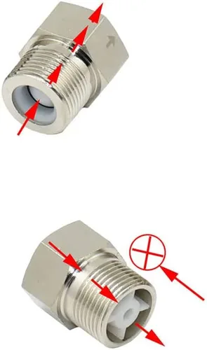 Miniatura 3 de Válvula de retención de rosca plateada de 3/4 pulgadas, conector de válvula de 1 vía roscado macho hembra de latón, adecuado para tanque de agua