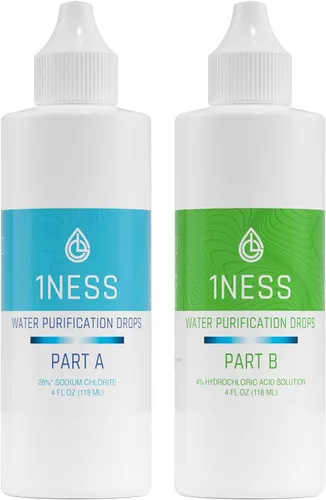 Kit de dióxido de cloro - Ácido clorhídrico 4% y solución de sodio (1 solución A de 4 onzas + 1 solución de 4 oz B)