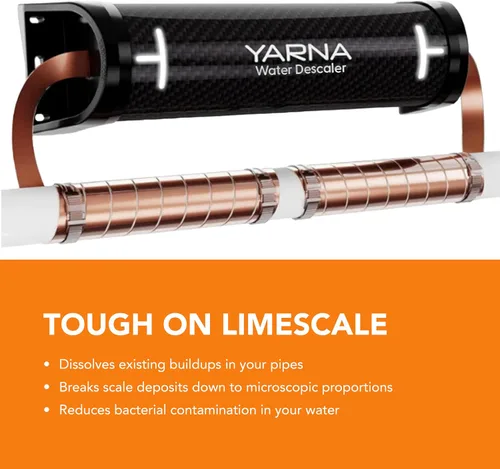 Miniatura 2 de YARNA Sistema de descalcificación de agua electrónico capacitivo – Sistema alternativo sin ablandador de agua salada para toda la casa, reduce