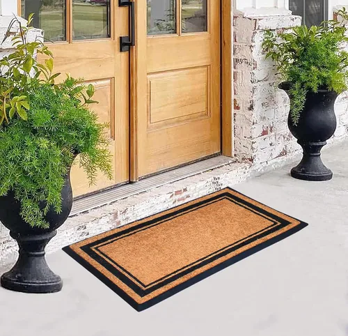 Miniatura 139 de A1HC Tapete para Puerta de Fibra de Coco Natural y Caucho, 30"x48" – Grueso, Duradero, Resistente, Anti-Desprendimiento, Resistente a