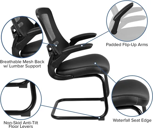 Miniatura 4 de Flash Furniture - Sillas de malla para oficina