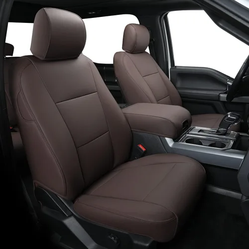 Miniatura 11 de Covertopia Fundas de asiento de piel sintética F150, ajuste personalizado para Ford F150 SuperCrew 2015-2024 2025 y 2017-2024 2025 F250 F350 F450
