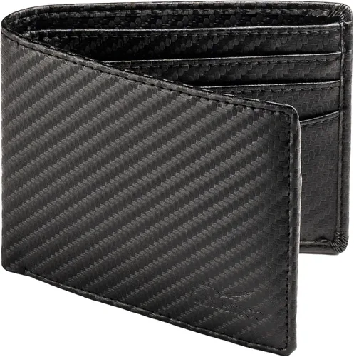 Cartera para hombre Cartera delgada de piel auténtica con RFID Regalo para hombres empaquetado en elegante caja de regalo