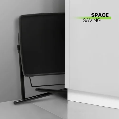 Miniatura 9 de Magshion Bandeja de TV inclinable ajustable de 22 pulgadas, mesa para cena en cama o sofá, cómoda mesa negra plegable con 3 ajustes de ángulo