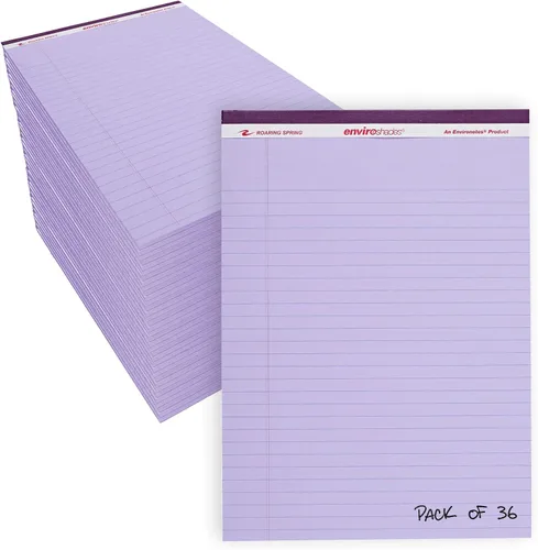Miniatura 26 de ROARING SPRING Enviroshades - Bloc de notas de colores reciclados, paquete de 3, 40 hojas, 8.5 x 11.75 pulgadas, el paquete incluye 1 de cada