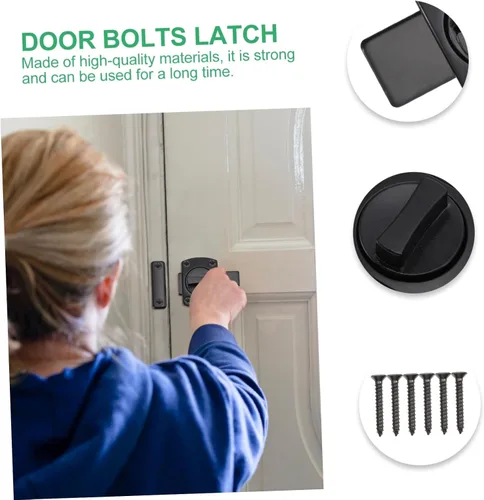 Miniatura 3 de BESTonZON Cerradura de cerrojo de metal para valla de metal Cerradura de cadena de puerta Muebles para el hogar Muebles deslizantes Cerradura