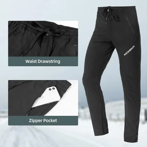 Miniatura 3 de ROCKBROS Pantalones de ciclismo para hombre, pantalones de ciclismo de montaña de secado rápido, pantalones de ciclismo para correr, senderismo