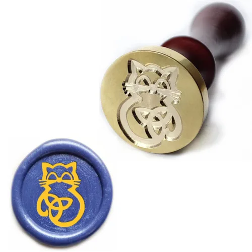 Miniatura 16 de Sellos de cera de sellado de patrones de animales, sellos de cobre y empuñadura de madera, kit de sellos de cera para sobres de tarjetas, embalaje