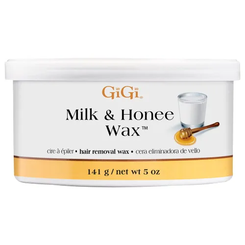 GiGi Honee - Cera para depilación, mini cera de leche y miel, depilación eficaz para una piel suave, 5 onzas