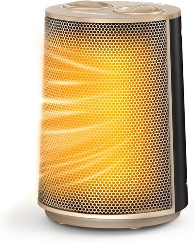 Miniatura 10 de GiveBest Calentador de espacio, calentadores portátiles de 1500 W para uso en interiores, calentador de cerámica PTC con modos de calefacción y Negro