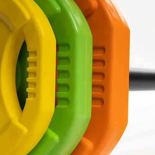 Miniatura 5 de AmStaff Fitness Juego de Bomba Cardio, Placas de Peso de Barra Ajustable para Entrenamiento en Casa y Gimnasio (disponible en placa y juego)