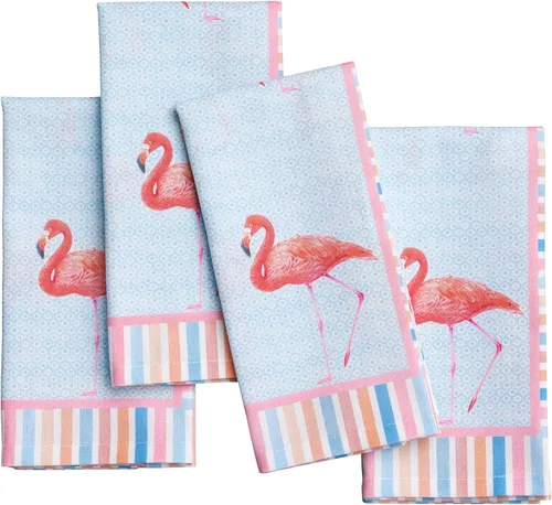 Miniatura 85 de Maison d' Hermine Happy Florals - Juego de 4 servilletas 100% algodón suave y cómodo perfectas para cenas familiares, bodas, fiestas de cóctel, 063