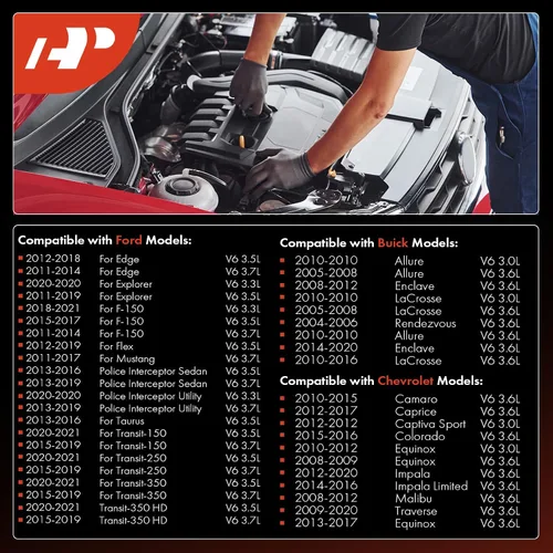 Miniatura 3 de A-Premium Bujías iridio platino (paquete de 6) compatibles con Ford F-150, Chevrolet Equinox y GMC Terrain y Buick Enclave y Mazda 6, Cadillac SRX