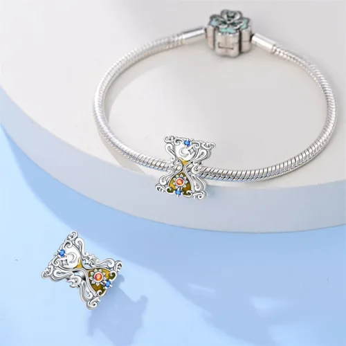 Miniatura 197 de KUNSIR Los abalorios se adaptan a pulseras Pandora para mujer, plata de ley 925, cuentas colgantes de joyería para niñas, dijes de feliz cumpleaños