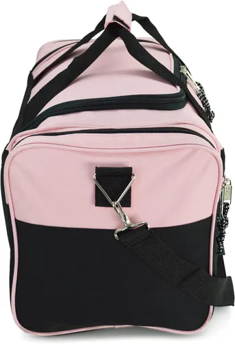 Miniatura 6 de DALIX - Bolsa deportiva para gimnasio y viajar de 19pulgadas, color negro, rojo, rosa, morado, azul marino, gris y azul, Rosado), DF-019-Pink