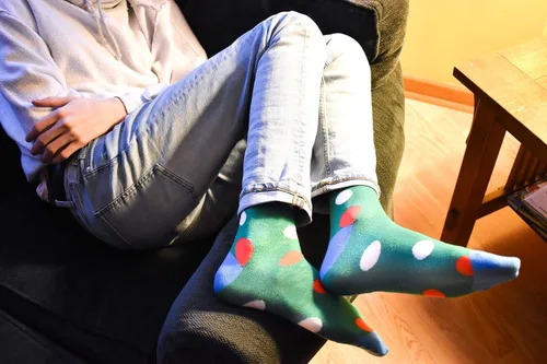 Miniatura 6 de Calcetines de vestir coloridos para hombre, calcetines divertidos estampados para hombre, paquete de 12