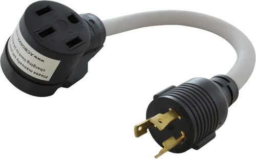 Miniatura 11 de AC WORKS Adaptador de Carga para Vehículo Eléctrico para Uso en Tesla (Unidad de 30A 250V CA de 6-30 para Tesla)