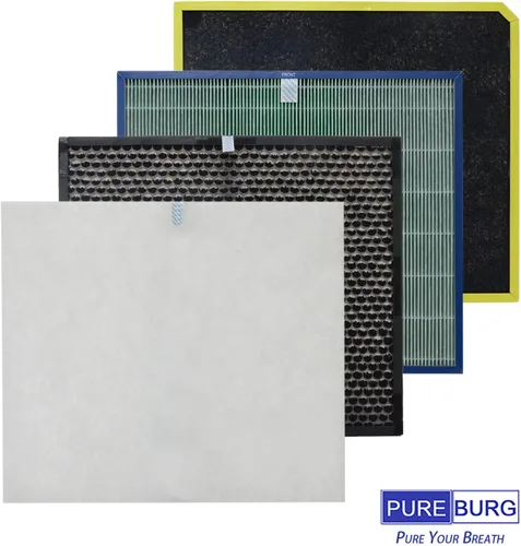 Miniatura 5 de PUREBURG Filtro de repuesto compatible con Rabbit Air MinusA3 Ultra Silencioso Purificador de Aire Modelos A3 SPA-1000N (removedor de ódor), H13
