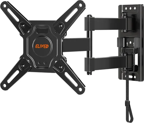 Miniatura 9 de ELIVED Soporte de pared para TV con cerradura para RV para la mayoría de televisores de 13 a 43 pulgadas, soporte de pared para TV con giro