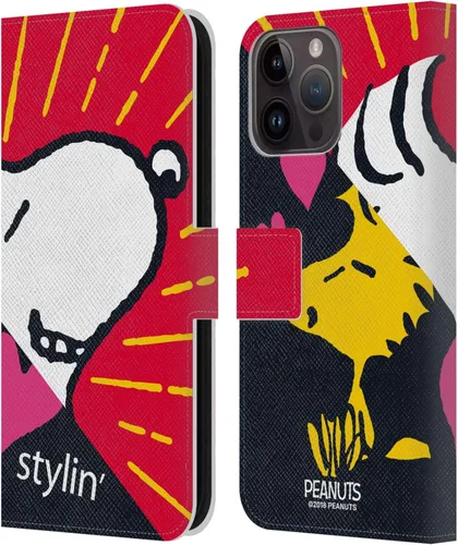 Miniatura 250 de Head Case Designs Funda de piel con licencia oficial de Peanuts Snoopy & Woodstock Balloon Halfs and Laughs para Apple iPhone 7/8/SE 2020 y 2022