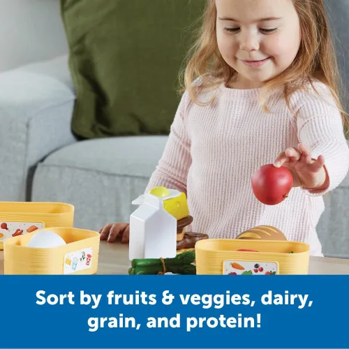 Miniatura 2 de Learning Resources New Sprouts Pick 'n' Sort Food Groups - Tienda de comestibles Accesorios de cocina para juegos de simulación, a partir de 18