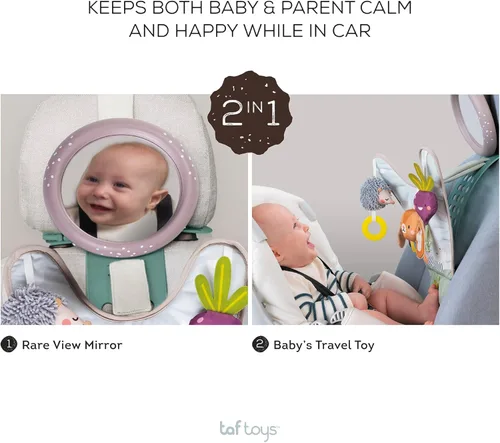 Miniatura 3 de Taf Toys Centro de Desarrollo para Asiento de Auto Infantil, Elementos Esenciales Imprescindibles para Bebés Recién Nacidos, Juguete, Accesorios