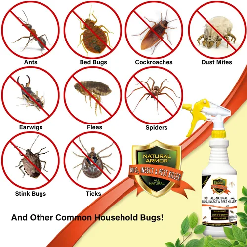 Miniatura 2 de Asesino y control natural de insectos, insectos y plagas, incluyendo pulgas, garrapatas, hormigas, arañas, chinches, ácaros del polvo, cucarachas