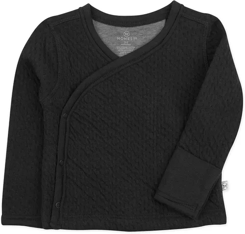 HonestBaby Side-Snap Matelasse Mini Quilted Top in Cozy 100% Organic Cotton Infant Baby Boys, Girls, Unisex