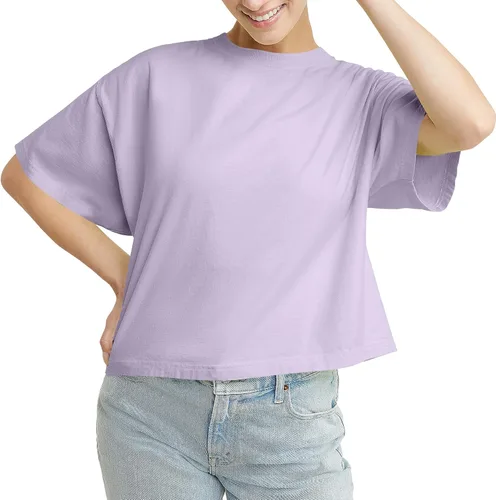 Miniatura 4 de Hanes Camiseta corta para mujer con cuello redondo para mujer