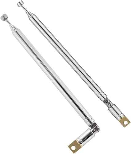 Miniatura 2 de Antena telescópica FM 2 uds. Antena de radio DAB 7 secciones FM Antena de radio portátil 57.5CM/22.6IN para TV FM/VHF/UHF estéreo DVB-T Recepción