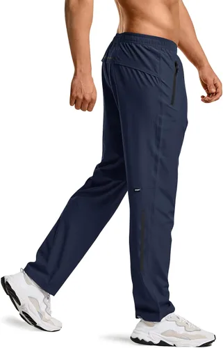 Miniatura 9 de CQR Pantalones de senderismo ligeros para hombre, pantalones deportivos reflectantes al aire libre, pantalones deportivos de entrenamiento