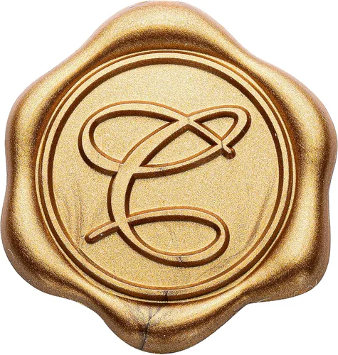 Miniatura 34 de Yoption - Pegatinas de sello de cera con letra inicial del alfabeto L, paquete de 100 unidades, autoadhesivas, estilo antiguo dorado, para sobres