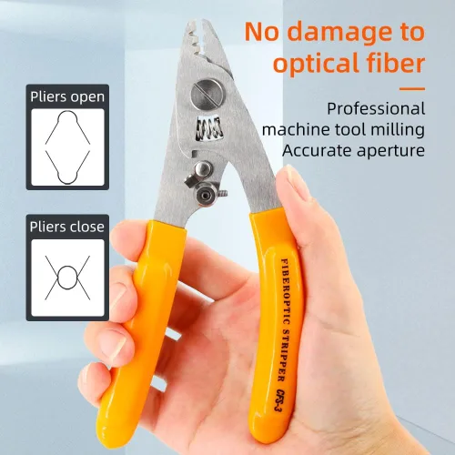 Miniatura 5 de Herramienta de fibra óptica FTTH con separador de fibra óptica naranja CFS-3 Acero inoxidable Separador de fibra de acero inoxidable ajustable