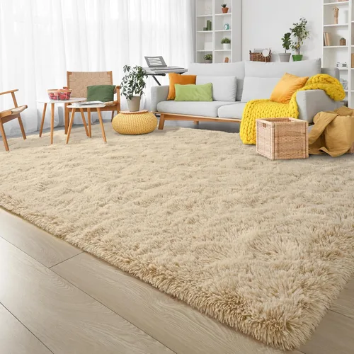 Miniatura 2 de Keeko Alfombras Esponjosas para Sala de Estar y Dormitorio, Alfombra Suave de Felpa para Junto a la Cama, Alfombra Grande Moderna para Interiores