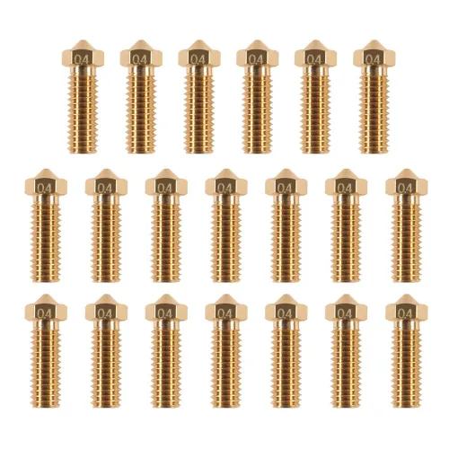 Miniatura 9 de Kit de boquillas para impresora 3D M6 con agujas de limpieza, boquilla extrusora de latón V6 V5, cabezal de impresión de 0.069 in de filamento