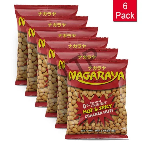Miniatura 3 de Nagaraya Cracker Nuts Hot n Spicy Paquetes de 5.64 onzas, paquete de 6
