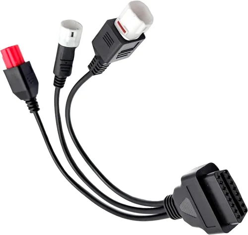 Miniatura 4 de 1 unids 3 en 1 OBD2 Cable de diagnóstico de 16 pines OBD2 adaptador a 3/4/6 pin herramienta de escáner de cable compatible con Yamaha Moto Guzzi