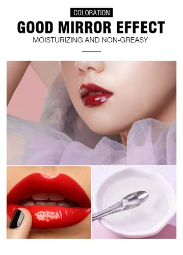 Miniatura 2 de BestLand Paquete de 2 bases de brillo de labios hidratante casera, base de maquillaje de labios, material básico de lápiz labial, base de brillo