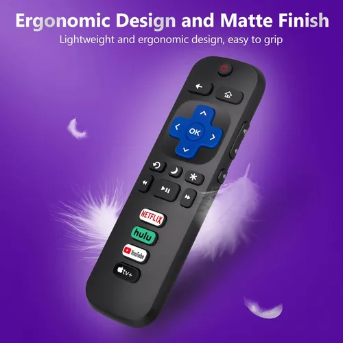 Miniatura 6 de 【Paquete de 2】 para reemplazo remoto Roku-TV, control universal para televisores TCL, ONN, Hisense Roku Para televisores Roku RC280 2 Pack
