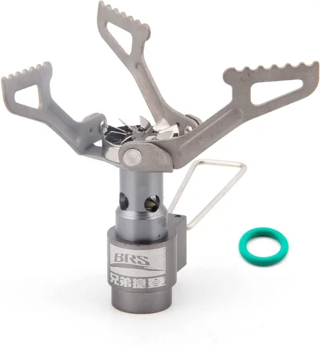 BRS Stove BRS 3000T Estufa de Titanio Ultraligera para Mochileros Estufa Portátil de Propano para Camping Estufa de Gas Quemador de Gas Estufa de