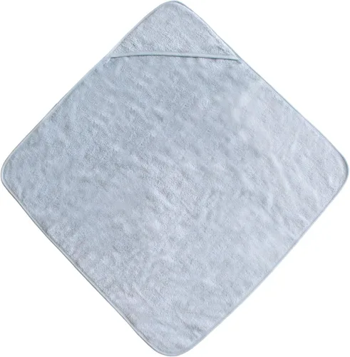 Miniatura 2 de Mushie Toalla con capucha para bebé Algodón orgánico (Azul bebé)