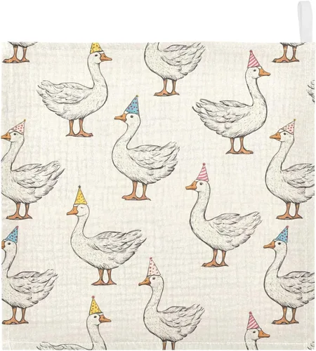 Miniatura 19 de Toallas de algodón para bebé, toallas de baño unisex para recién nacidos, toallitas naturales para piel delicada, 11.8 x 11.8 pulgadas, paquete de 5