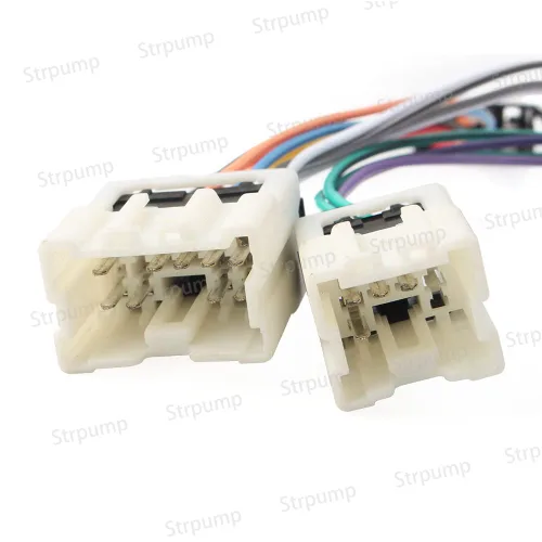 Miniatura 2 de ISO - Arnés de cable de retroadaptación de radio de coche estéreo para cable compatible con Nissan X-Trail Navara Patrol Maxima adaptador de arnés