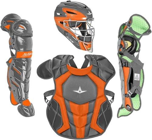 Miniatura 27 de All-Star Eje S7 de 9 a 16 años – Kit de equipo de captura de béisbol (incluye casco, protector de pecho, protectores de piernas), cumple con NOCSAE