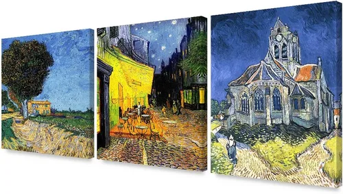 Miniatura 94 de Serie de pinturas de Vincent Van Gogh (favoritos). Reproducción de arte clásico de Van Gogh, impreso en lienzo Noche estrellada