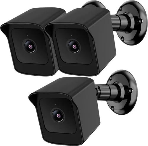 PEF Soporte para Wyze Cam V4 y V3, cubierta protectora resistente a la intemperie y soporte de pared ajustable de 360 grados, carcasa sólida para
