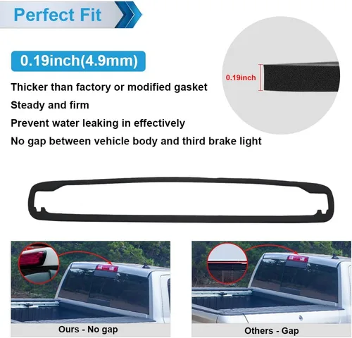Miniatura 4 de Junta de Sellado de Tercera Luz de Freno Compatible con Chevy Silverado 1999-2006 1500 2500 3500 GMC Sierra 1500HD 2500HD 3500HD Ensamble de Lámpara