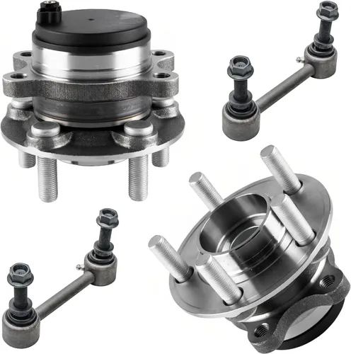 Miniatura 121 de Detroit Axle - Kit de nudillos de dirección delantera izquierda para Ford Edge Lincoln MKX 07-10, cojinete de rueda del lado del conductor, nudillo