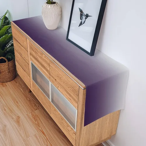 Miniatura 7 de Artwork Store Camino de mesa de lino y algodón morado, para mesa de comedor, decoración de cocina de granja, decoración de cena de vacaciones, 13 x