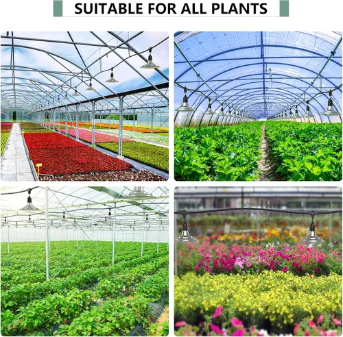Miniatura 9 de Luces de Cultivo Exteriores para Invernadero, Luces de Cultivo de Invernadero de Espectro Completo para Plantas Exteriores, Luz de Cultivo en Cadena